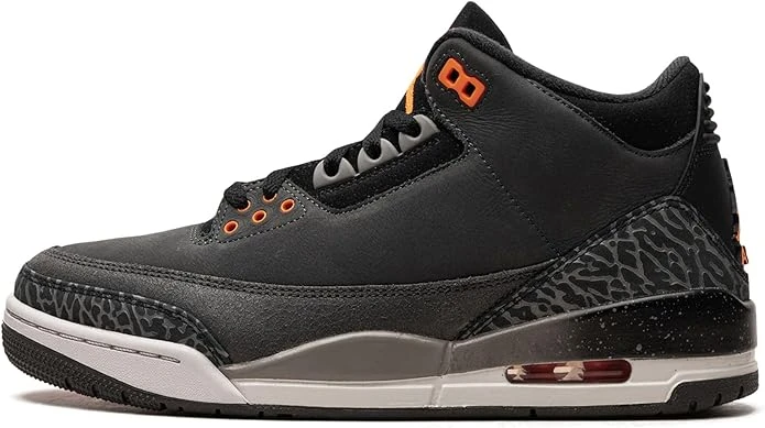 Jordan Men's 3 Retro Fear Pack Night Stadium/Total Orange