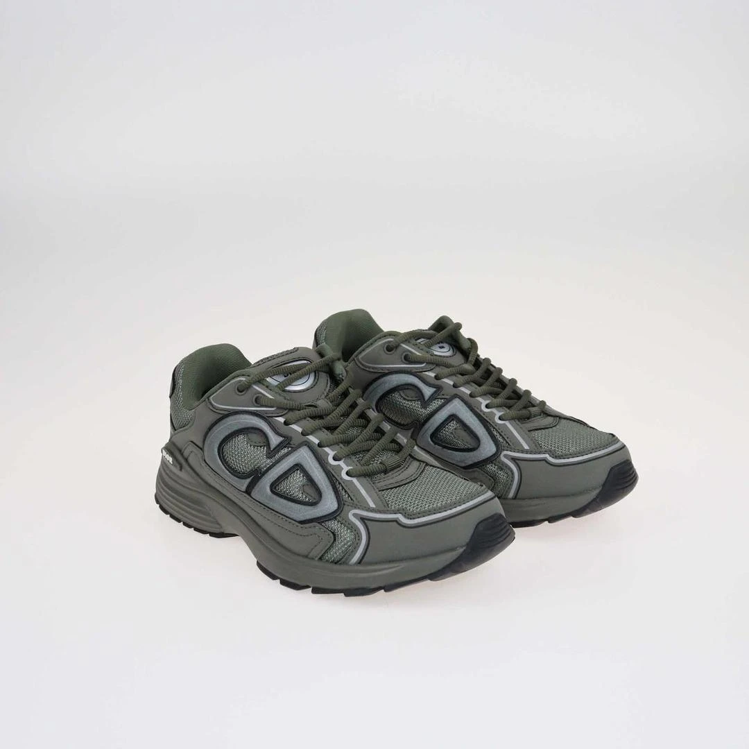 DIOR ARMY GREEN B30 LOW TOP SNEAKERS