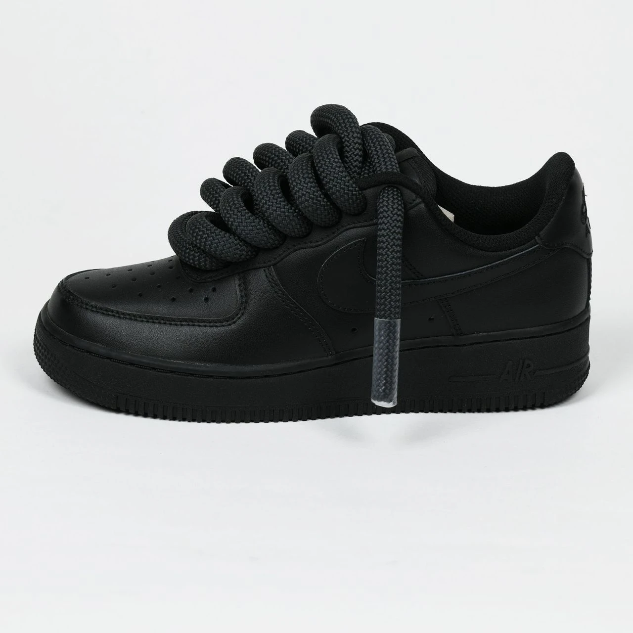 Rope Laced AF1 2.0 CHARCOAL BLACK