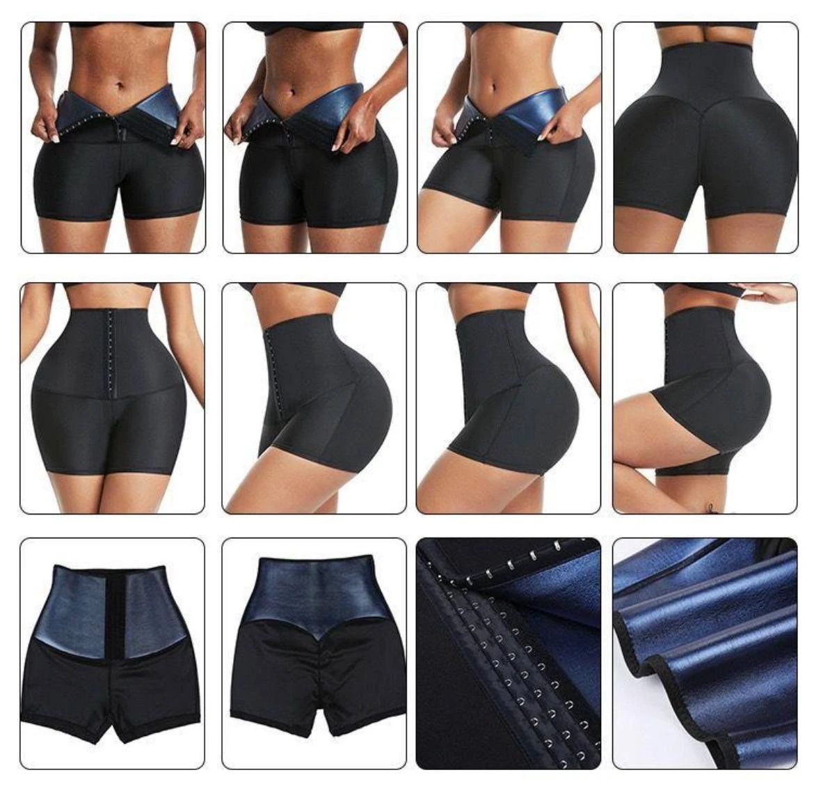 Body Shaper Slimming Shorts Sweat Sauna Pants Waist Trainer Shapewear Tummy Hot 