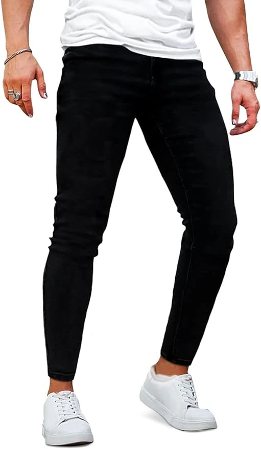 Men's Ripped Jeans Slim Fit Skinny Stretch Jeans Pants