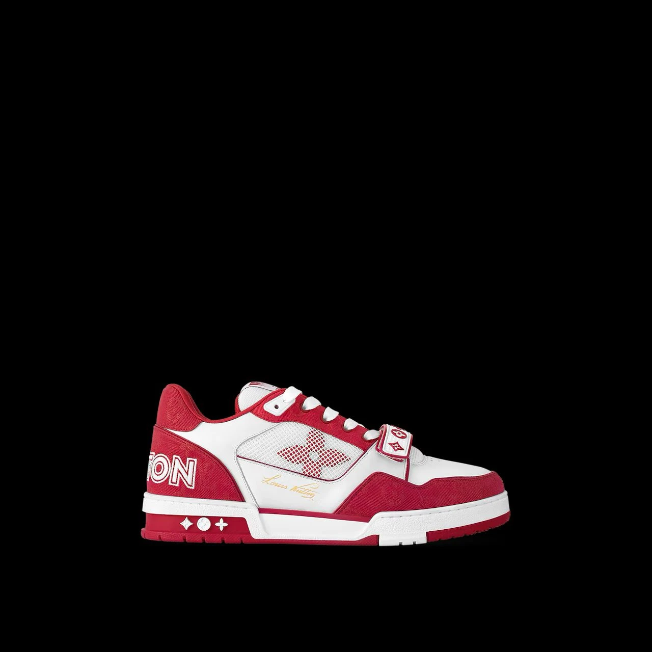 LV Trainer Sneaker Red Colorway