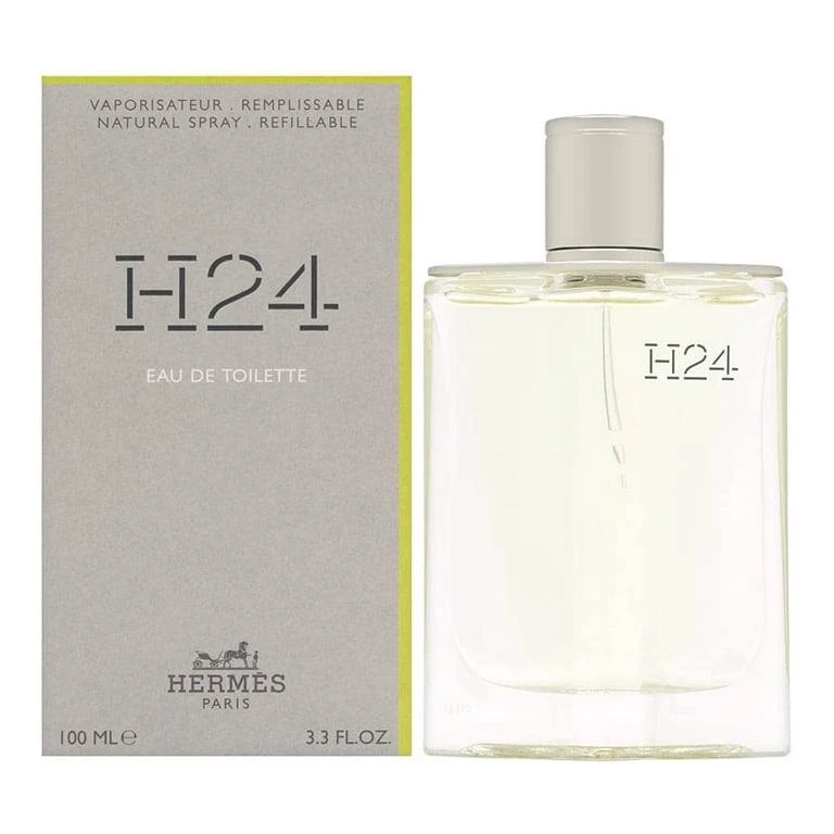 Hermes H24 for Men Eau de Toilette Refillable Spray, 3.3 oz/ 100 ml