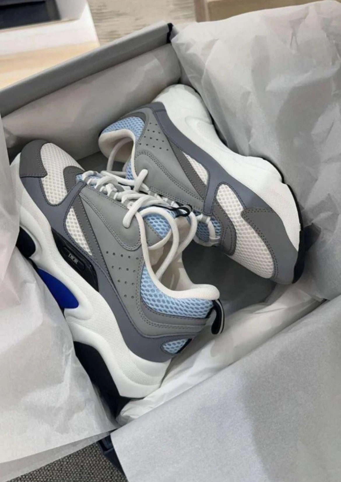 Dior B22 Sneaker – White & Blue